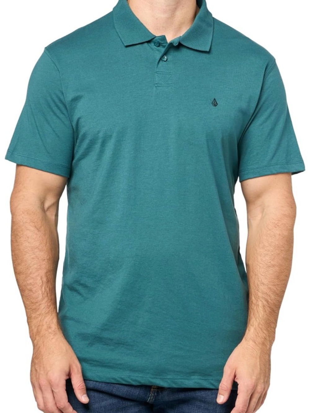 Volcom Men's  Cosmic Blue classic fit Polo Shirt